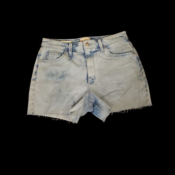Universal Threads cutoff shorts high rise midi size 8 Y2K two tone Summer preppy - Picture 1 of 4